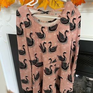 Girls Epic threads swan print dress